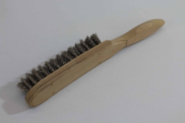 Drahtbürste 4-reihig, 29 cm, Edelstahldraht gewellt